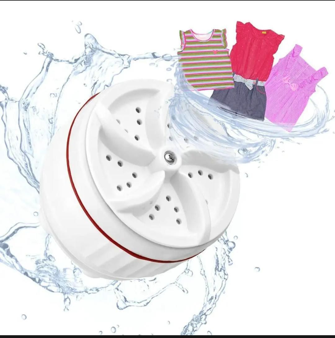Mini Portable Ultrasonic Turbine Washing Machine – USB Powered Compact Washer
