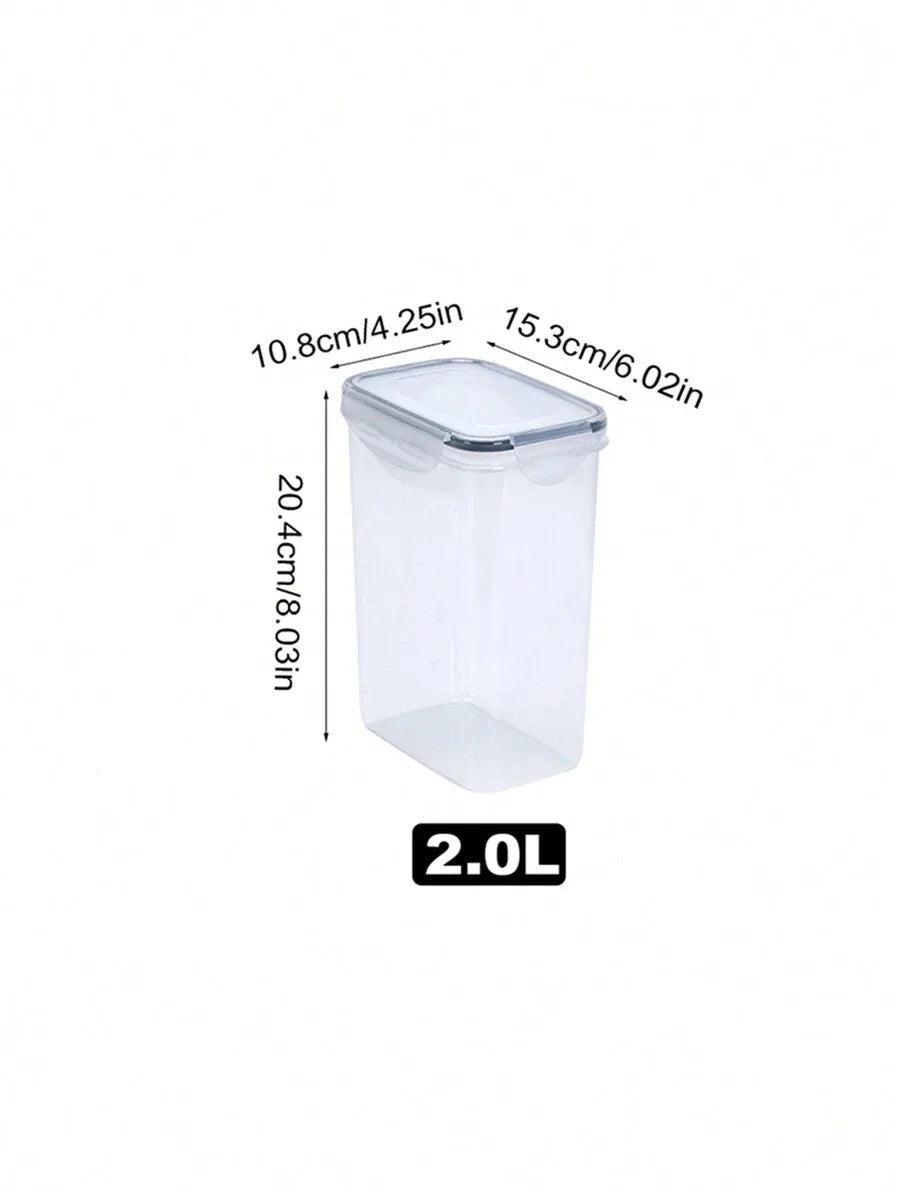 1/3/5/7pcs Food Storage Jars Reusable Plastic Food Sealed Jars