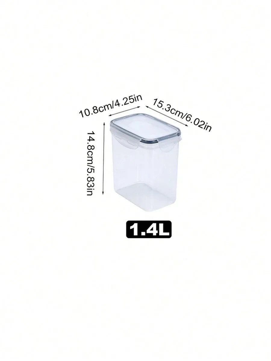 1/3/5/7pcs Food Storage Jars Reusable Plastic Food Sealed Jars