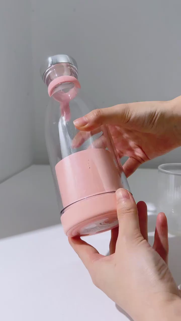 Portable Electric Bottle Juicer – USB Rechargeable Mini Blender for Shakes & Smoothies