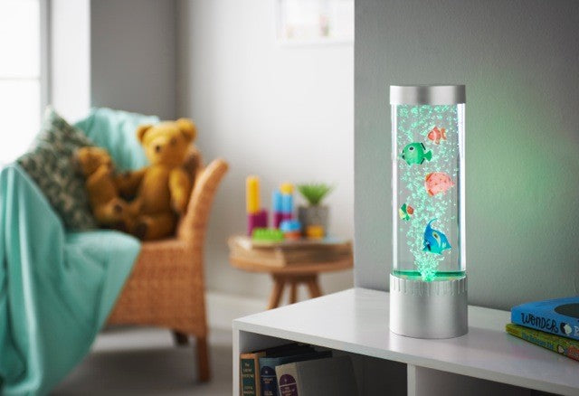 LED Desktop Fish tank Fantasy Fish Lamp Led Bubble Lights Acrylic Toy Fish Decor Water Dancing Tube