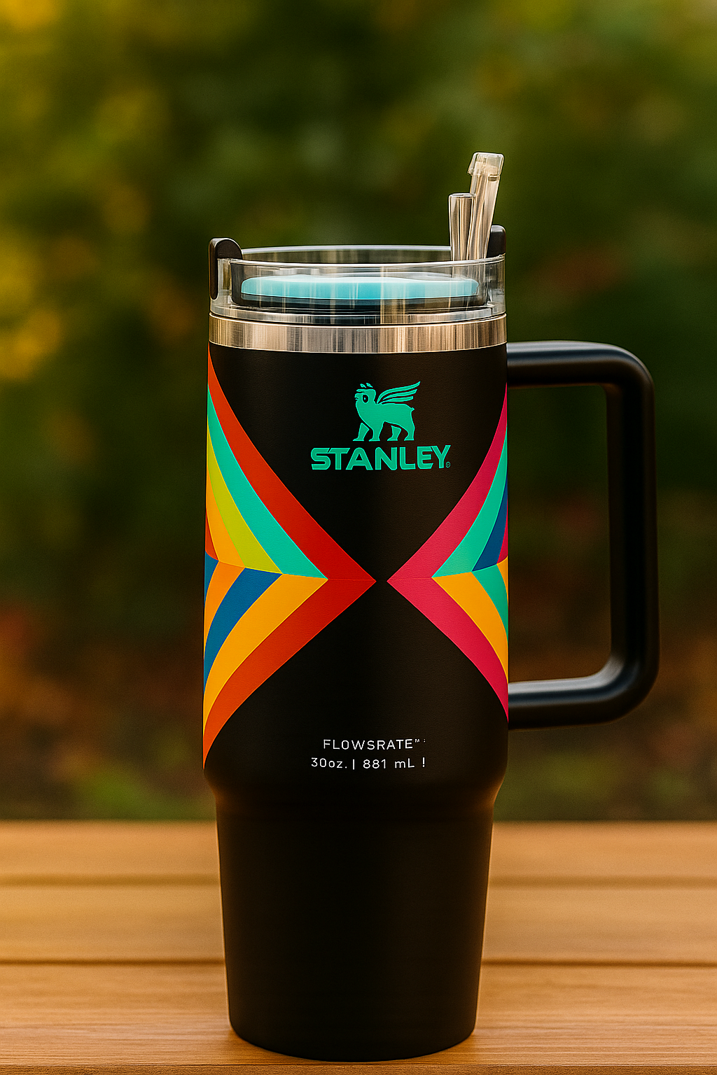 Quencher H2.0 Tumbler 30oz – Stainless Steel, Leak-Proof, Insulated Travel Mug with Handle & Straw