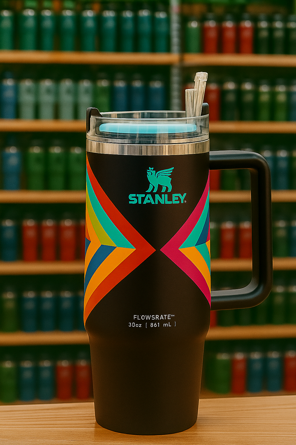 Quencher H2.0 Tumbler 30oz – Stainless Steel, Leak-Proof, Insulated Travel Mug with Handle & Straw