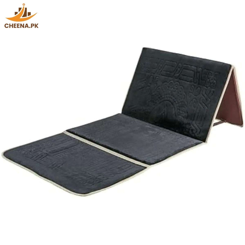 Premium Quality Foldable Musallah Prayer Rug with Back Rest