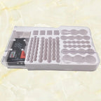 Battery Storage Organiser Holder with Tester Holds 93 Batteries Battery Caddy Rack