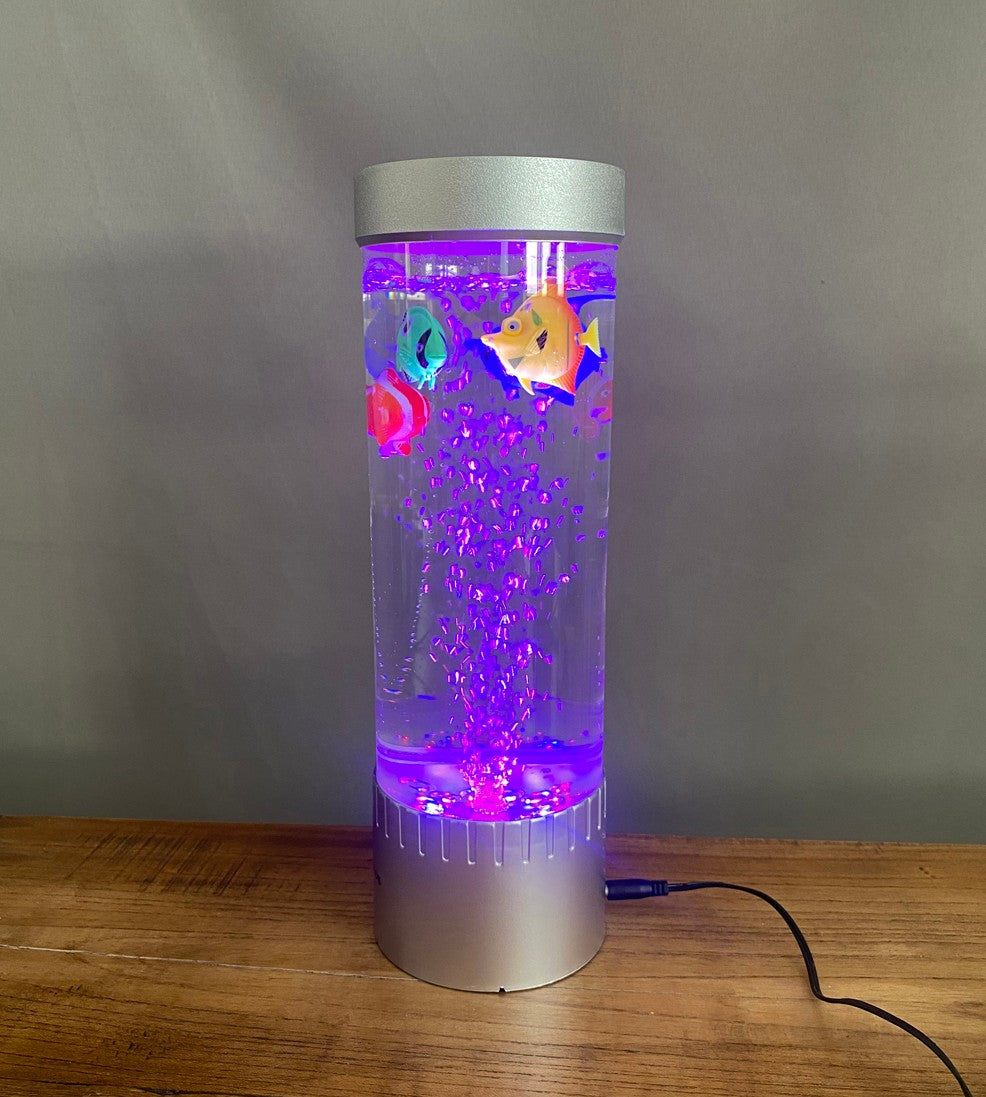 LED Desktop Fish tank Fantasy Fish Lamp Led Bubble Lights Acrylic Toy Fish Decor Water Dancing Tube