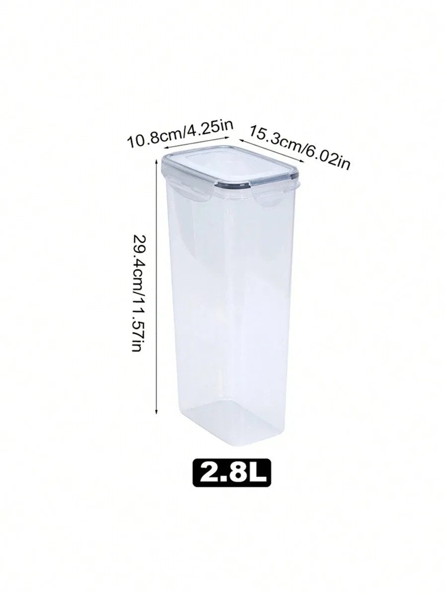 1/3/5/7pcs Food Storage Jars Reusable Plastic Food Sealed Jars