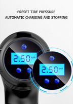 Car Mounted Inflation Pump Handheld Smart Home Car Motorcycle Portable Tire Inflation Pump Black Portable