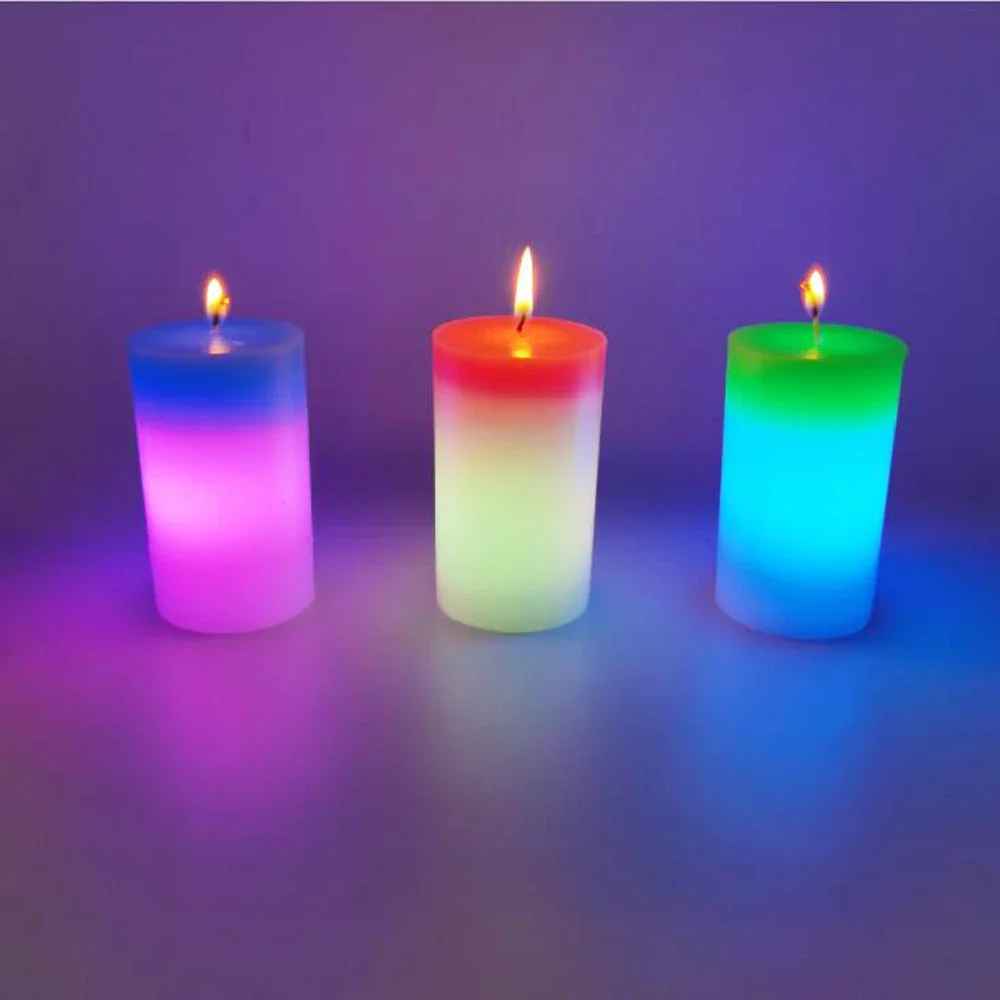 Magic Wax Candles New Type LED Colorful Light