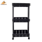 3 Tier Trolley Black