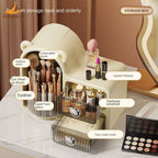 Bear Plastic Cosmetic Organizer with Drawers,