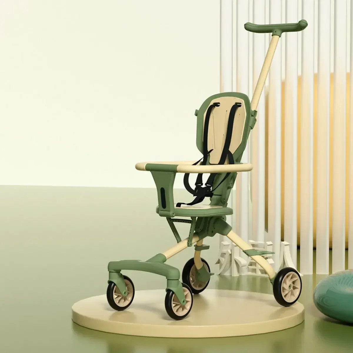 EG6 Two-Way Reversible Stroller, High View Foldable Pram, Sit Recline Pushchair, Multi-Function.