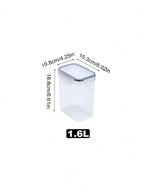 1/3/5/7pcs Food Storage Jars Reusable Plastic Food Sealed Jars