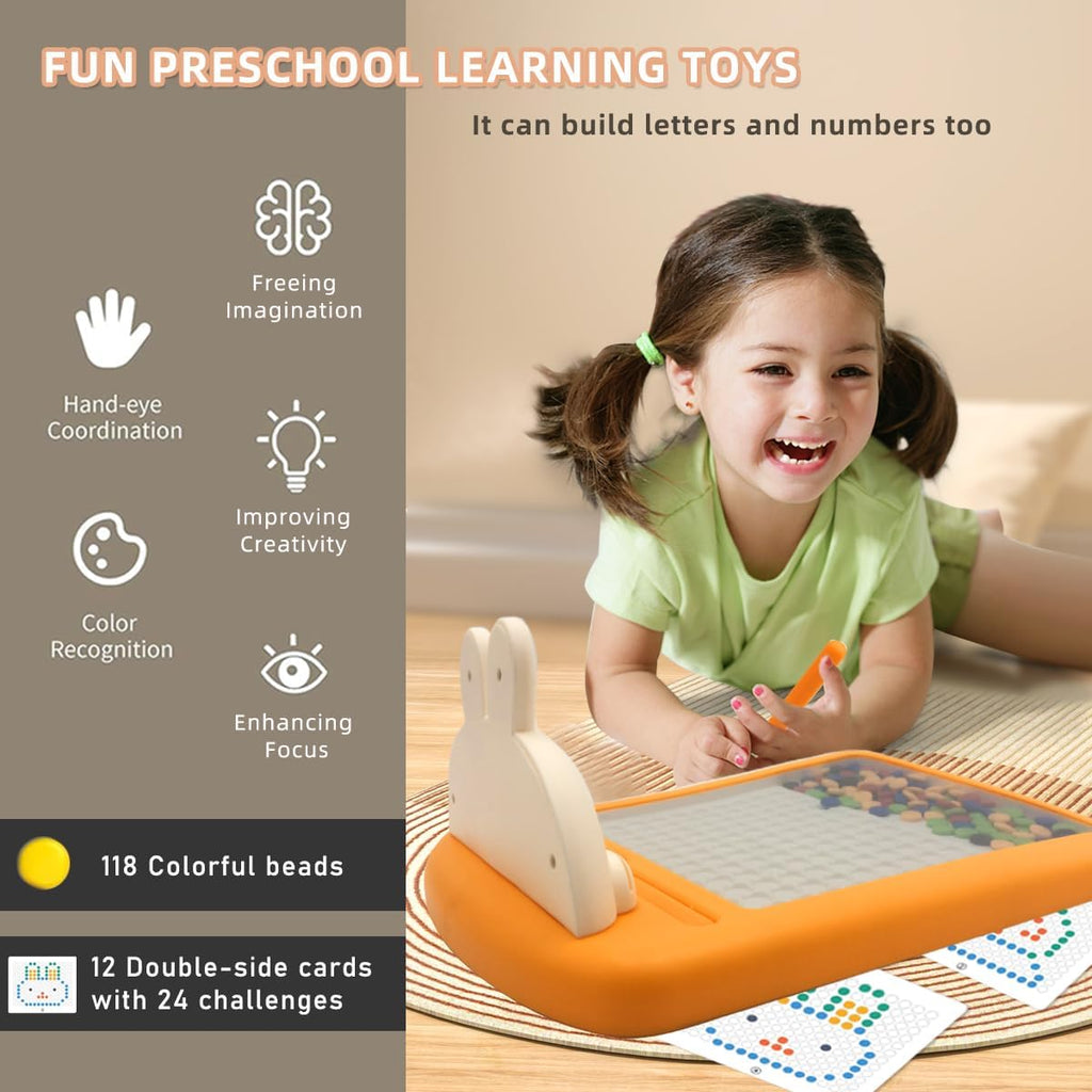 2 in 1 Magnetic Dots Board Game + FREE 8inch Writing tablet