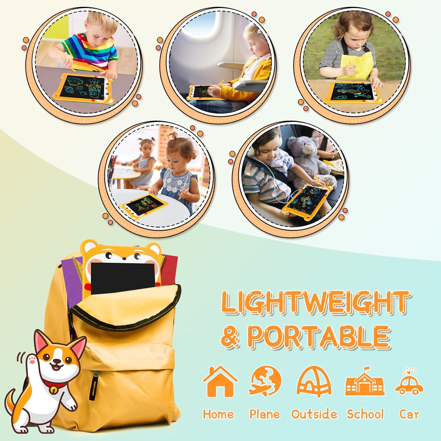 10 inch LCD Writing Tablet for Kids with 2 FREE  tablets
