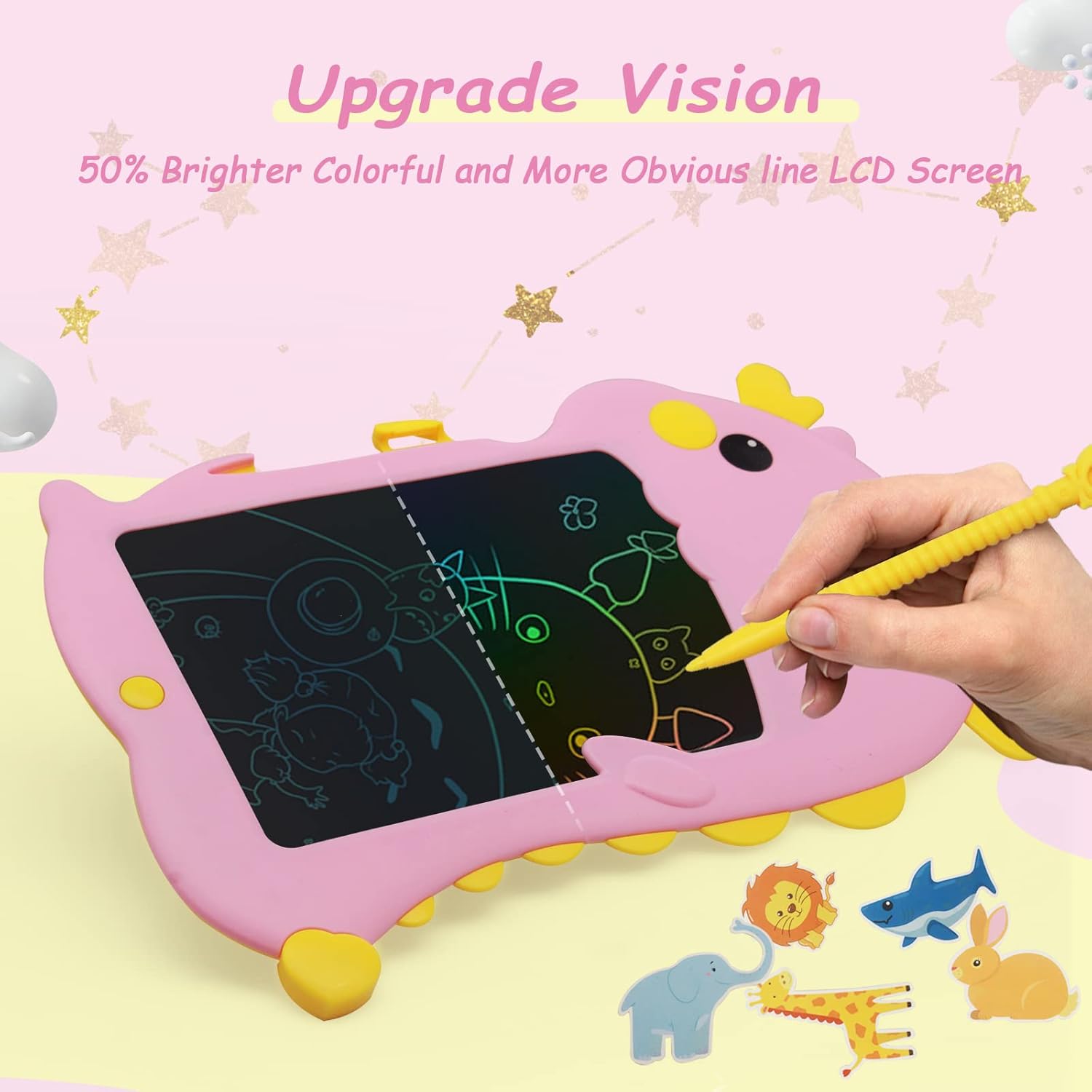 10 inch LCD Writing Tablet for Kids with 2 FREE  tablets