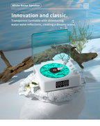 Mini Vinyl Player Sleep Aid Speakers White Noise Bluetooth Speaker Retro