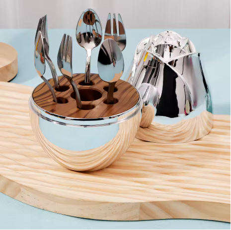 Buy Luxury Rose-Shaped Fruit Fork Set  –