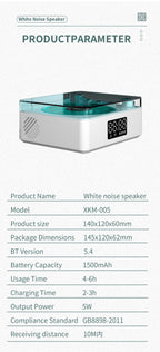 Mini Vinyl Player Sleep Aid Speakers White Noise Bluetooth Speaker Retro