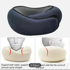 Portable Adjustable Travel Neck Pillow Memory Foam U-shaped Pillow