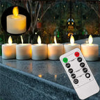 LED Tea Light Flameless Flickering Candles Remote Control