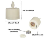 LED Tea Light Flameless Flickering Candles Remote Control