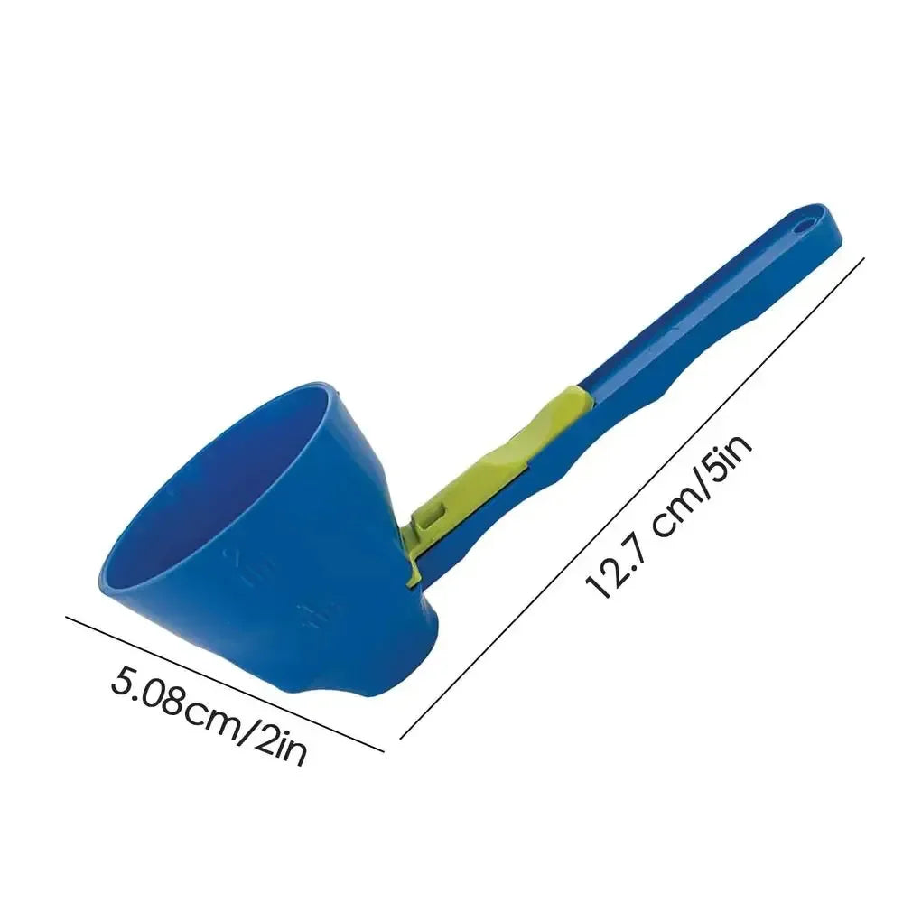 "No-Spill Scoop & Funnel Tool – Multi-Purpose Kitchen Gadget