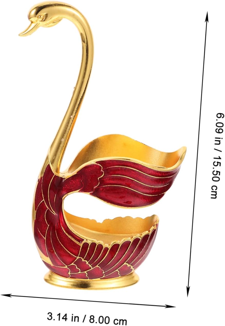 Swan Spoon Set with FREE Egg Spoon Holder – Elegant Dining Cutlery