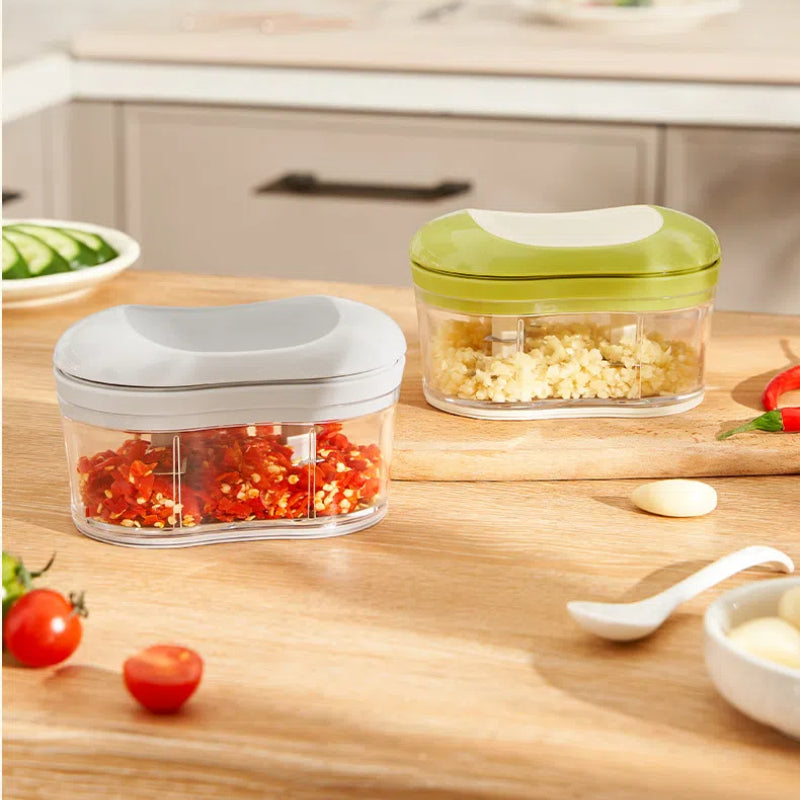 "Manual Vegetable Chopper & Food Processor -