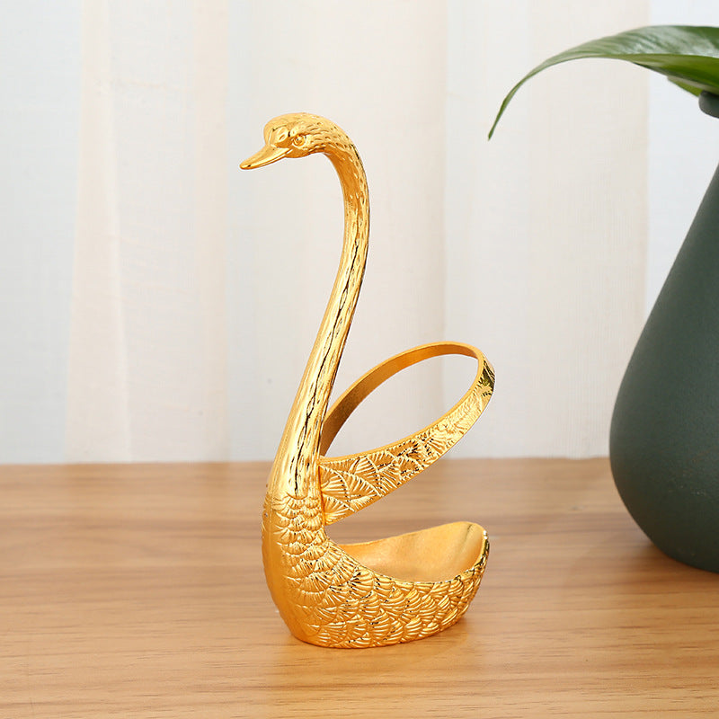 Swan Spoon Set with FREE Egg Spoon Holder – Elegant Dining Cutlery